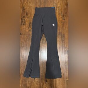 New adidas Originals Womens Flared High Waisted Cotton Pants Small